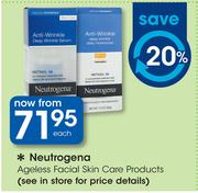 Neutrogena Ageless Facial Skin Care Products-Each