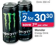 Monster Energy Drink-2 x 500ml