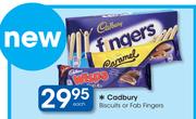 Cadbury Biscuits Or Fab Fingers-Each
