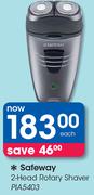 Safeway 2-Head Rotary Shaver PIA5403-Each