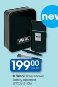 Wahl Travel Shaver Battery-Operated WT03615-1016
