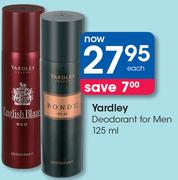 Yardley Deodorant For Men-125ml Each