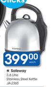 Safeway 3.6Ltr Stainless Steel Kettle JA-2365