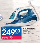 Kambrook 2200 Watt Ceramic Iron-Each