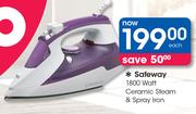 Safeway 1800 Watt Ceramic Steam & Spray Iron-Each