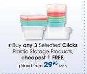 Clicks Plastic Storage Products-Each