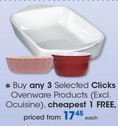 Clicks Ovenware Products(Excl.Ocuisine)-Each