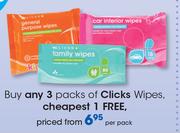 Clicks Wipes-Per Pack