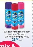 Pledge Modern Surface Cleaners-275ml Each