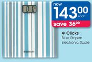 Clicks Blue Striped Electronic Scale