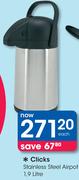Clicks 1.9Ltr Stainless Steel Airpot