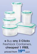 Clicks Freshlock Containers-Each