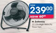 Safeway 23Cm High Velocity Floor Fan