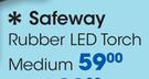 Safeway Medium Rubber LED Torch