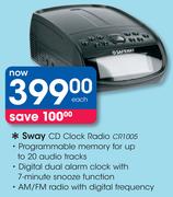 Sway CD Clock Radio CR1005