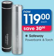 Safeway Powerbank & Torch-Each
