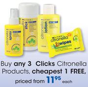 Clicks Citronella Products-Each