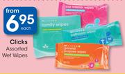 Clicks Assorted Wet Wipes-Each