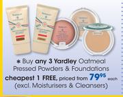 Yardley Oatmeal Pressed Powders And Foundations-Each