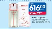 Ted Lapidus Pour Homme Sport Eau De Toilette-100ml