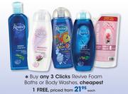 Clicks Revive Foam Baths Or Body Washes-Each