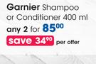 Garnier Ultimate Blends Shampoo Or Conditioner-2 x 400ml