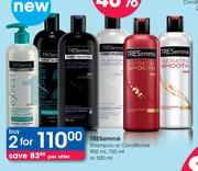 Tresemme Shampoo Or Conditioner-2 x 900ml, 750ml Or 500ml