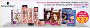 Schwarzkopf Color Mask Palette, Live XXL Or Gliss Hair Products Each