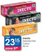 Inecto Selected Hair Colour-50ml Each