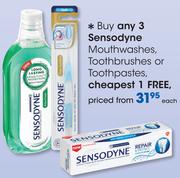 Sensodyne Mouthwashes, Toothbrushes Or Toothpastes-Each