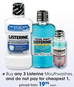 Listerine Mouthwashes-Each