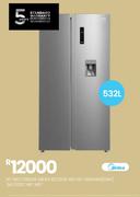Midea 532L Net Met SxS Fridge BCC530 WD HC-689WEN (ESNY) 20-583