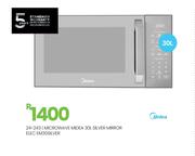 Midea 30L Silver Mirror Elec Microwave EM30SILVER 24-243