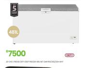 Defy 481L Nett WHT Fridge Deep Freezer DMF456/382/294 20-040