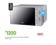 Defy 20L Met 700W MWM Microwave DMO381 24-220
