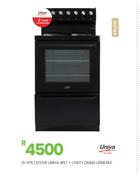 Univa 4 PLT + Utility Draw U116B BLK Stove 21-476