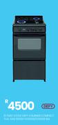 Defy 4 Burner Compact Full Gas BLK Stove 50 x 60 DGS568/DGS168 21-549