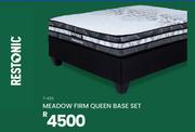 Restonic Meadow Firm Queen Base Set 7-433