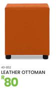 Leather Ottoman 40-852