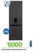 KIC 314Ltr Dark Grey Fridge KBF635 20-589