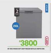 Defy 210Ltr Metallic Deep Freezer/Fridge DMF513 20-593
