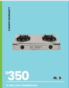 Alva 2 Burner Gas Stove 21-518