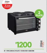Univa 30Ltr 2 Plate + Oven UMK30B 21-576