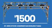 4 Burner Gas Boiling Table Stove 21-408
