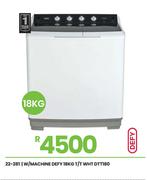 Defy 18Kg T/T WHT Washing Machine DTT180 22-281