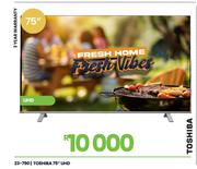 Toshiba 75" UHD Television 23-790