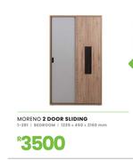 Moreno 2 Door Sliding Bedroom 1235 x 450 x 2160mm 1-281