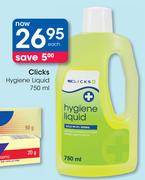 Clicks Hygiene Liquid-750ml Each