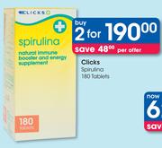 Clicks Spirulina 180 Tablets -2's