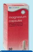 Clicks Magnesium 30 Capsules-2 Packs